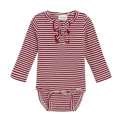 Långärmad Body Rib - Rio Red | Kläder - Bodys & overaller - Långärmad body | BabyMode