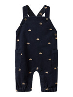 Ron Reg Cord Emb Hängselbyxor - Navy Blazer