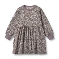 Dorthea Jersey Klänning - Purple stone flowers | Kläder - Toppar - Klänningar - Klänningar | BabyMode