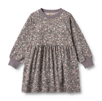 Dorthea Jersey Klänning - Purple stone flowers