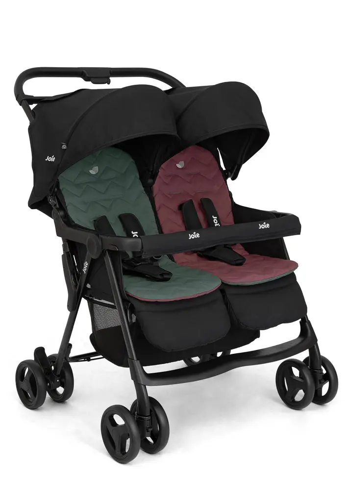 Joie Aire Twin W/ RC Tvillingvagn - Shale | Barnvagnar - Syskon- & tvillingvagnar - Syskon/tvillingvagnar | BabyMode