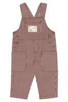 Petit Piao Glory Denim Hängselbyxor - Syrah Striped