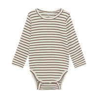 En Fant Långärmad Body Rib - Chestnut