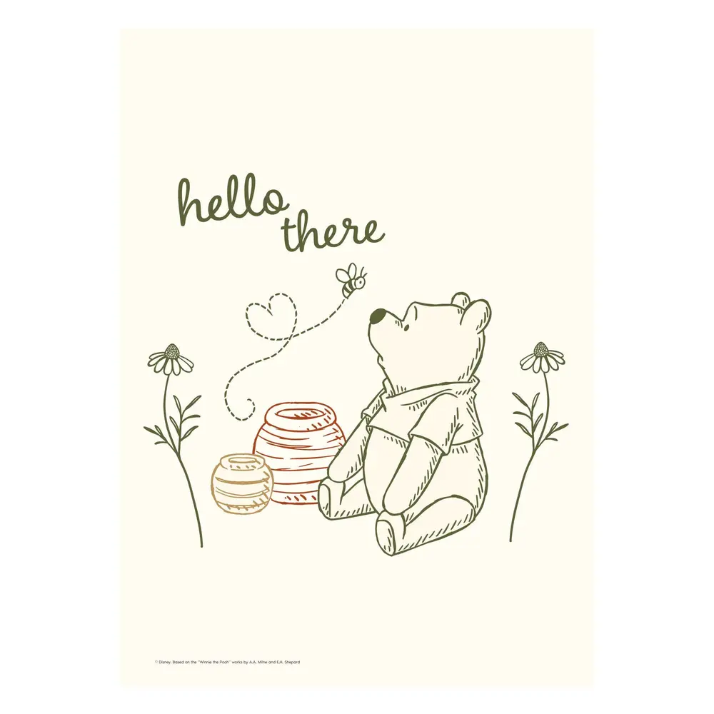 Affisch – Nalle Puh A3 | Barnrum - Inredningsdetaljer - Affischer | BabyMode