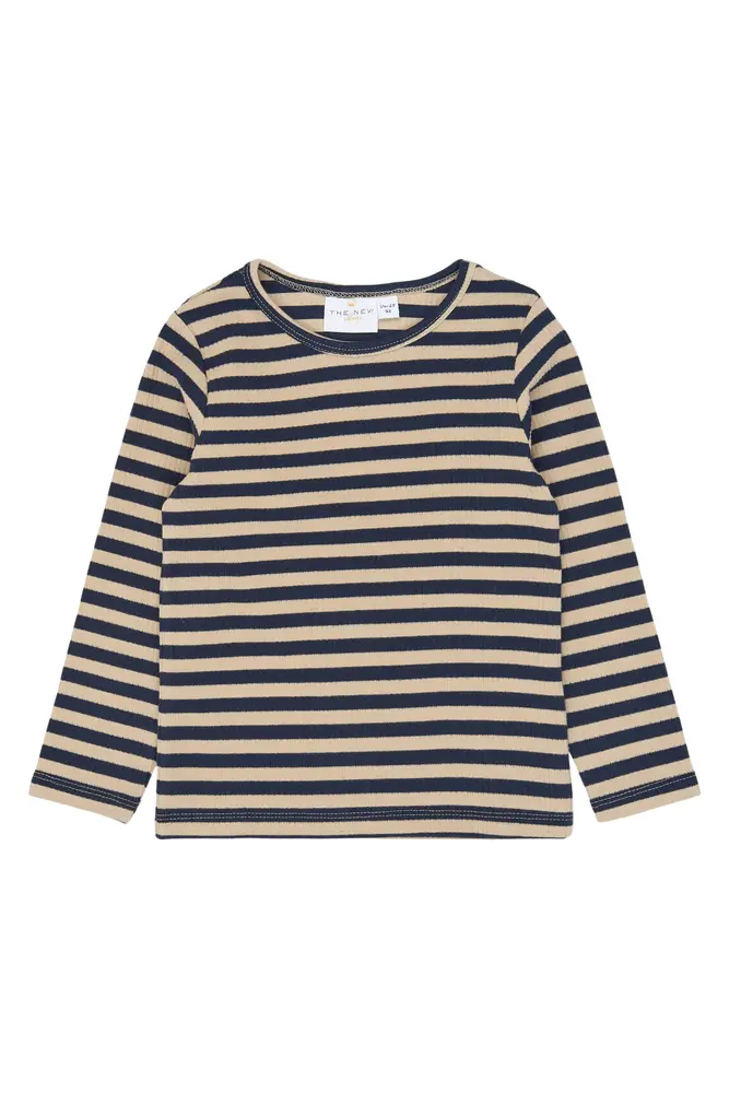 The New Siblings Fro Rib Tröja - Navy Blazer Striped - 98