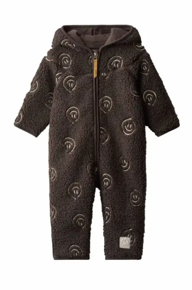 Molo Umeko Fleece Overall - Bark Smile - 56