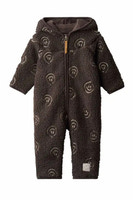 Molo Umeko Fleece Overall - Bark Smile