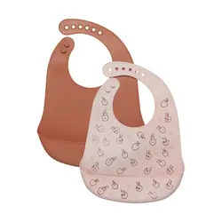 Silikon Haklapp 2-Pack - Shell | Baby & Barn - Äta - Haklappar | BabyMode