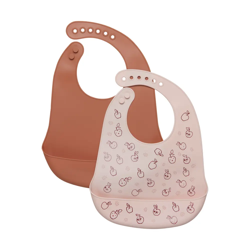 Silikon Haklapp 2-Pack - Shell - ONESIZE | Baby & Barn - Äta - Haklappar | BabyMode