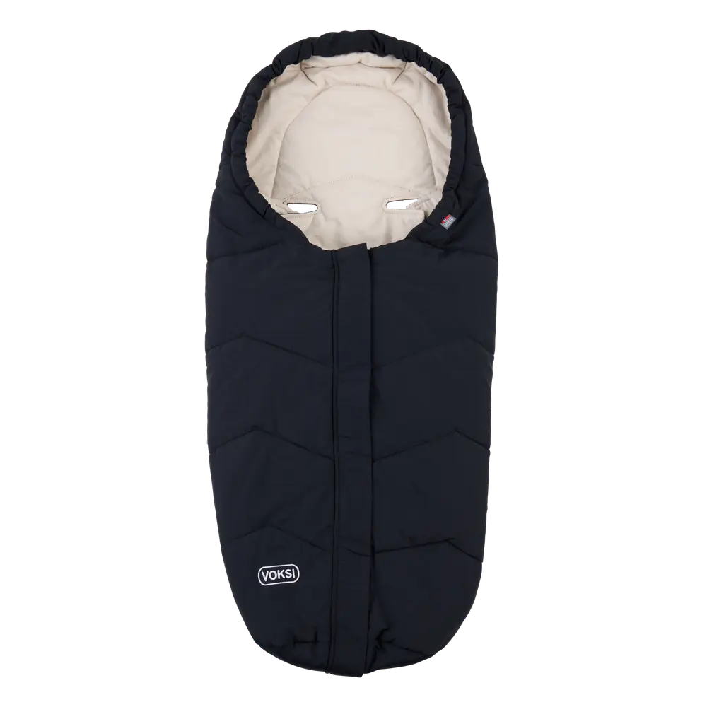Voksi® Move Light Åkpåse - Black Solid | Barnvagnar - Barnvagnstillbehör - Åkpåsar | BabyMode