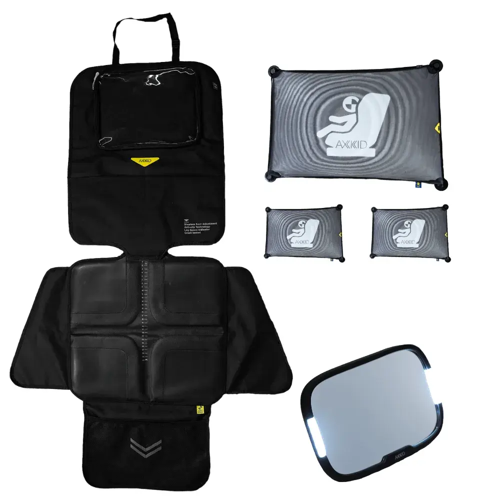 Axkid Tillbehörspaket Premium - Black | Bilbarnstolar - Bilbarnstolstillbehör - Sätesskydd & prylfickor | BabyMode