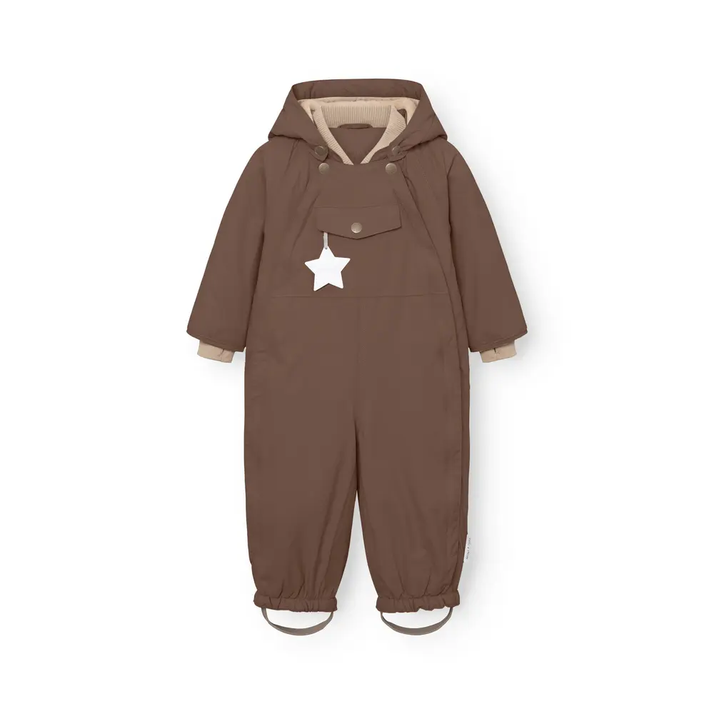 Mini A Ture Matwisti Fleecefodrad Vinteroverall - Chestnut Brown - 2 ÅR/92