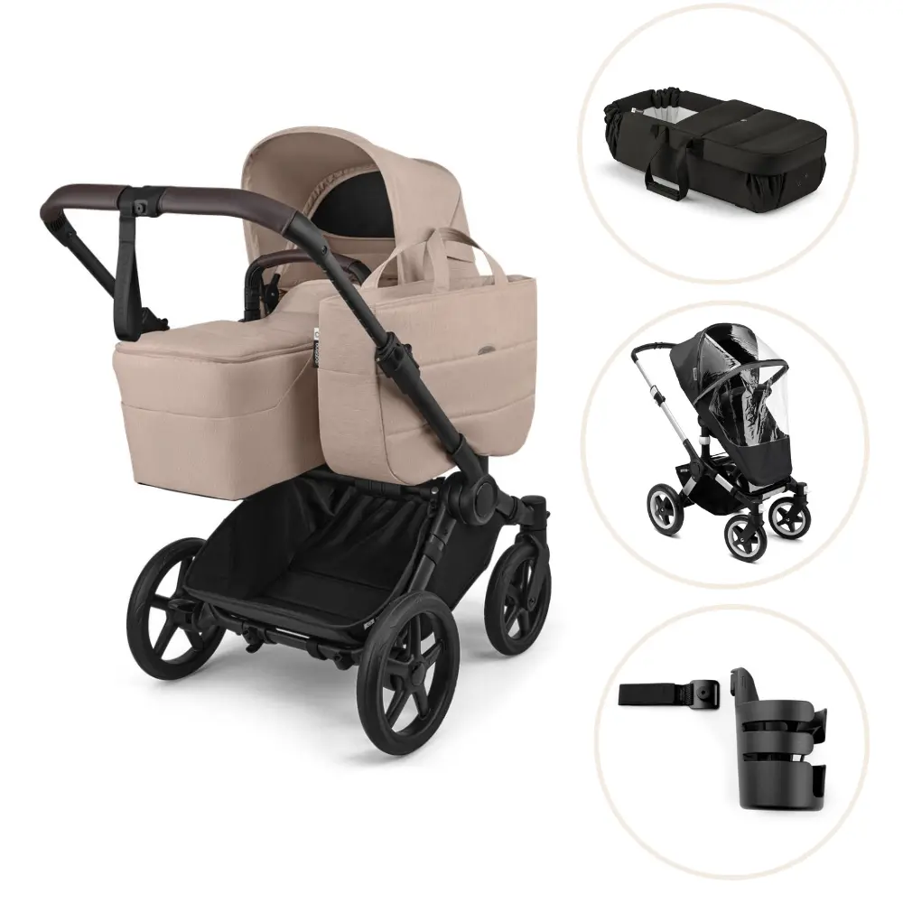 Bugaboo Donkey 6 Barnvagn - Desert Taupe Melange/Black