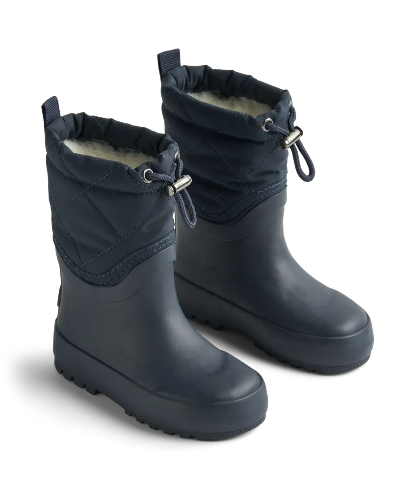 Wheat Drizzle Termo Vinterstövlar - Navy - 25