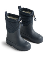 Wheat Drizzle Termo Vinterstövlar - Navy