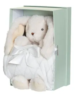 Giftbox Filt & Gosedjur - Cream | Leksaker - Nallebjörnar & gosedjur - Nallebjörnar | BabyMode