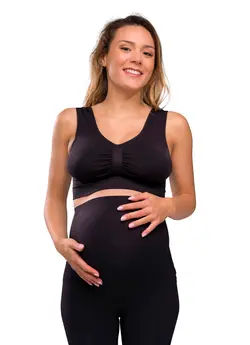 Sömlös Graviditets-BH - Svart | Graviditet & Amning - Amning - Amnings-BH | BabyMode