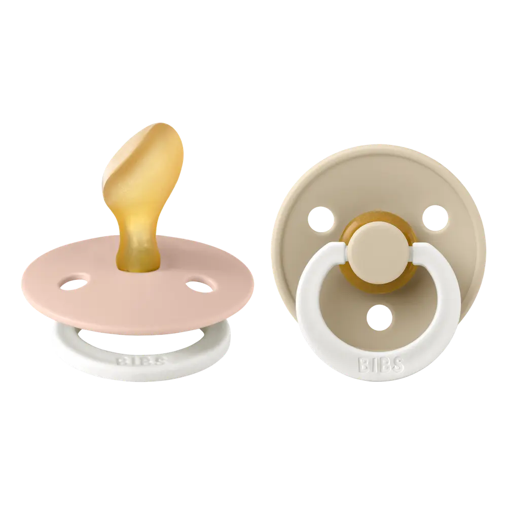 Napp Colour Night 2-pack Latex Anatomisk 0-6 mån - Blush/Vanilla | Baby & Barn - Sköta - Nappar | BabyMode