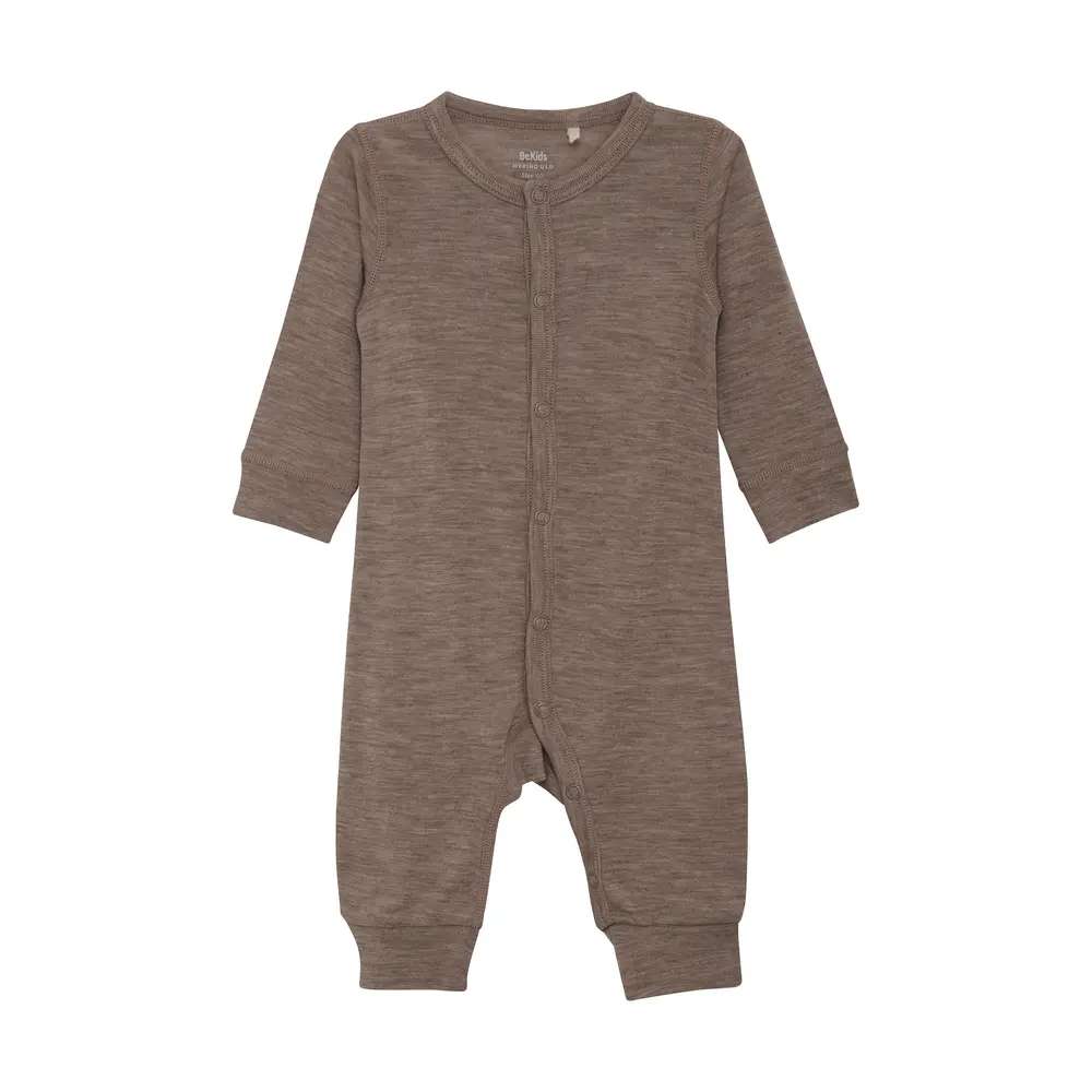 Jumpsuit Ull - Leafless Tree Melange - 70 | Barnkläder - Ull - Ulloveraller | BabyMode