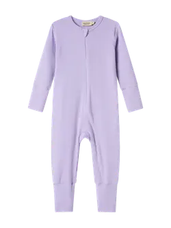 Jumpsuit med dragkedja - Soft lavender | Kläder - Bodys & overaller - Jumpsuit utan fot | BabyMode