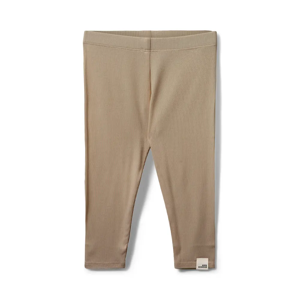 Naline Leggings - Dark Sand - 92 | Barnkläder - Underdelar - Leggings | BabyMode