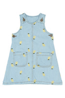 Saja Denim Klänning - Light Blue Denim EMB