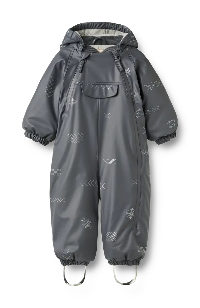 Wheat Evig Gummivinteroverall - Reflective Jacquard - 80