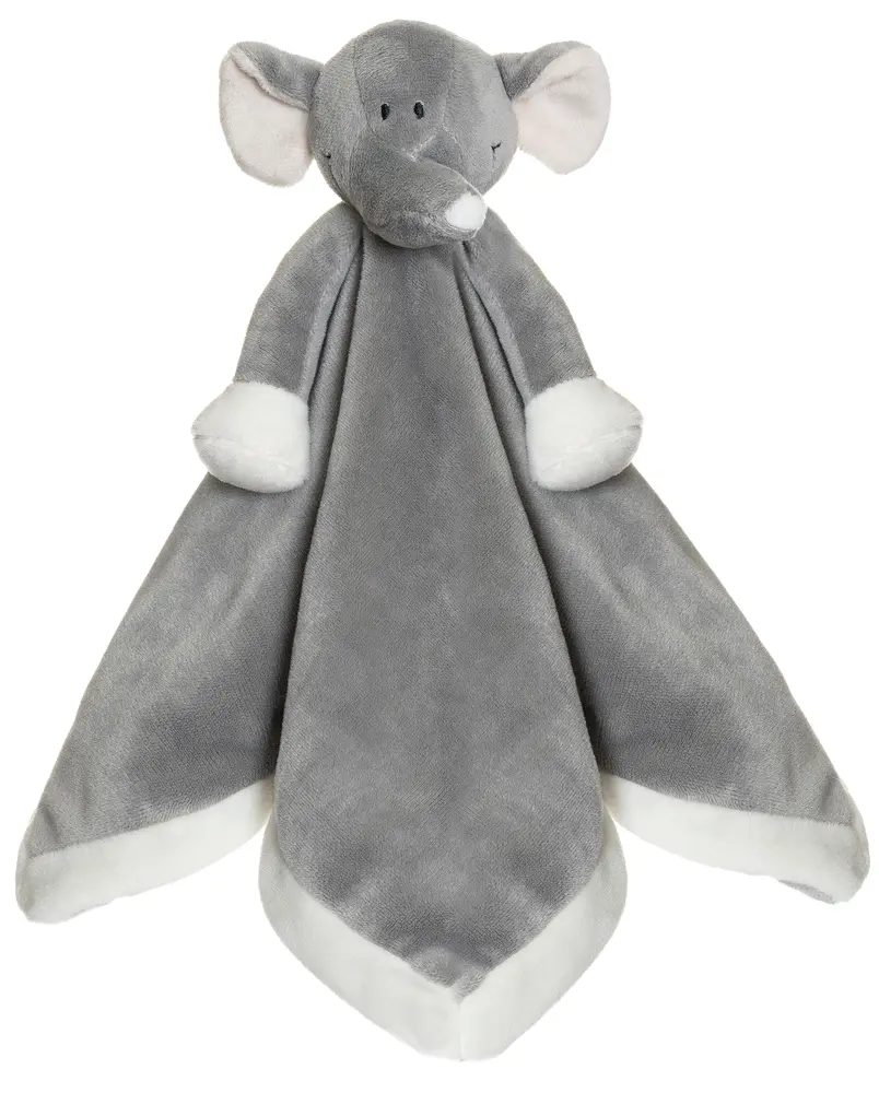 Diinglisar Snuttefilt Elefant i Gr&aring;