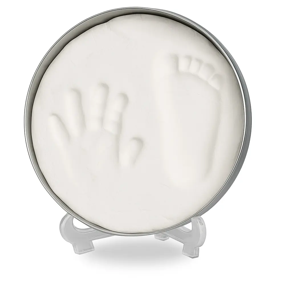 Vanilla Copenhagen Hand- och fotavtryck med Ram Stor - Vit | Leksaker - Kreativ lek - Hand- och fotavtryck | BabyMode