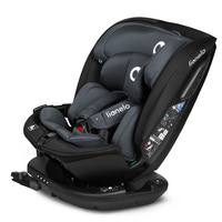 Lionelo Bastiaan Rwf i-Size Bilbarnstol  - Grey Stone