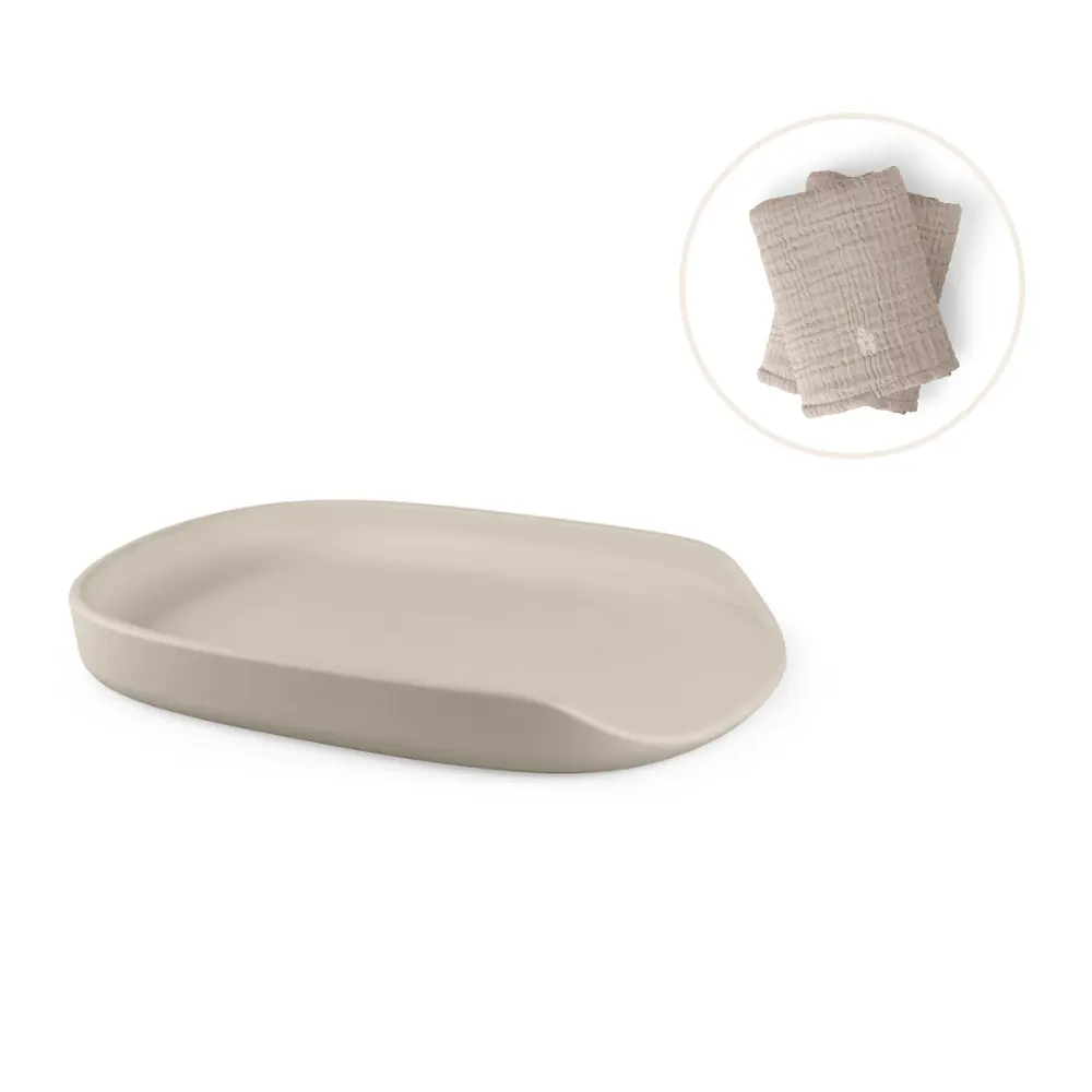 Skötunderlägg Pur inkl. skötunderläggsöverdrag – beige | Baby & Barn - Sköta - Skötbäddar & skötunderlägg | BabyMode