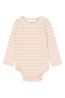 Fro Långärmad Rib Body - Peach Whip Striped