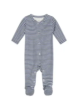 Nyfödd drakt - Mörkblå | Kläder - Bodys & overaller - Jumpsuit med fot | BabyMode