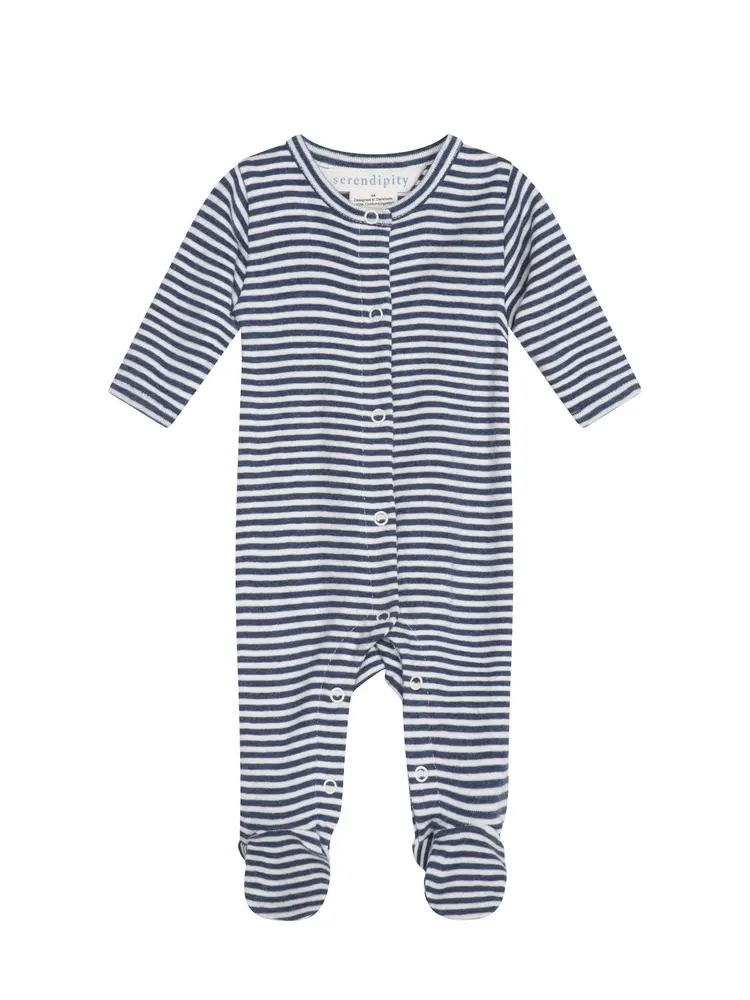 Nyfödd drakt - Mörkblå - 62CM | Barnkläder - Bodys & overaller - Jumpsuit med fot | BabyMode