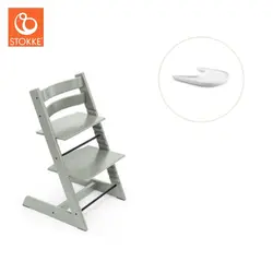 Tripp Trapp Stol & Bricka - Glacier green/vit | Baby & Barn | BabyMode