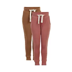 Sweatpants 2-pack - Brun/Rosa | Kläder - Underdelar - Byxor | BabyMode