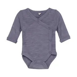 Långärmad Body Ull Solid - Forset Fog | Kläder - Ull - Ullbodys | BabyMode