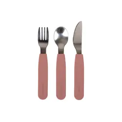Bestick Silikon - Rosa | Baby & Barn - Äta - Bestick | BabyMode
