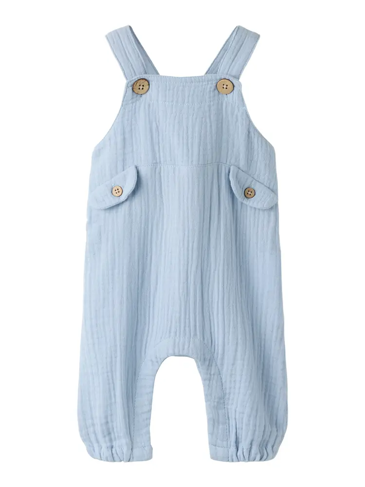 Fulina Hängselbyxor - Zen Blue - 80 | Barnkläder - Underdelar - Hängsel & jumpsuits | BabyMode