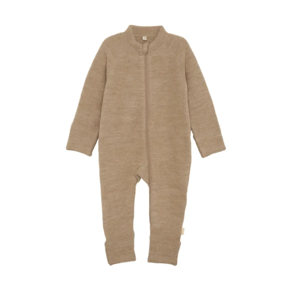 Overall Merinoull - Woodsmoke - 90 | Barnkläder - Ull - Ulloveraller | BabyMode