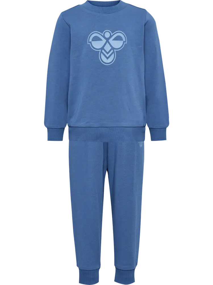 Jersey Sweatsuit Bee - Dutch Blue - 80 | Barnkläder - Set & Multipack - Träningsoverall | BabyMode