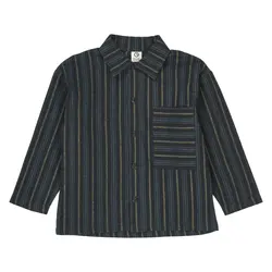 Byxor Vävda - Night Blue/Moss/Stormy Blue | Kläder - Toppar - Skjortor - Skjortor | BabyMode