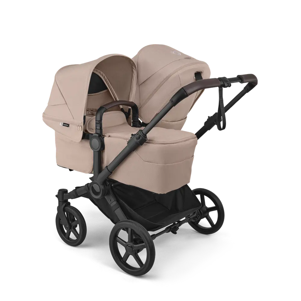 Bugaboo Donkey 6 Syskonvagn - Desert Taupe Melange | Barnvagnar - Syskon- & tvillingvagnar - Syskon/tvillingvagnar | BabyMode