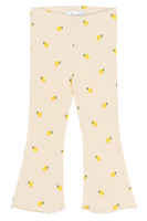 Smilla Flared Rib Byxor - Gardenia