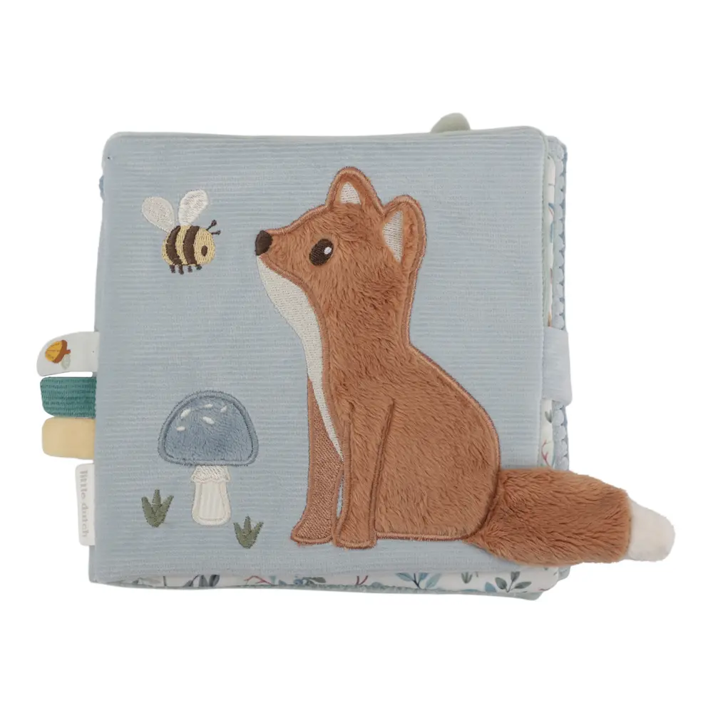 Aktivitetsbok Forest Friends - Blå | Leksaker - Böcker - Känn & kläm-bok | BabyMode