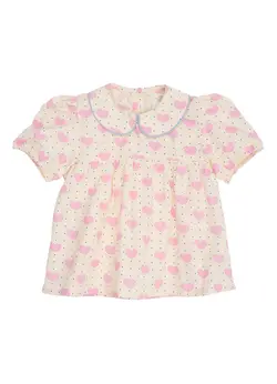 Bluse m. hjerter - HEART AOP | Kläder - Toppar - Skjortor - Skjortor | BabyMode