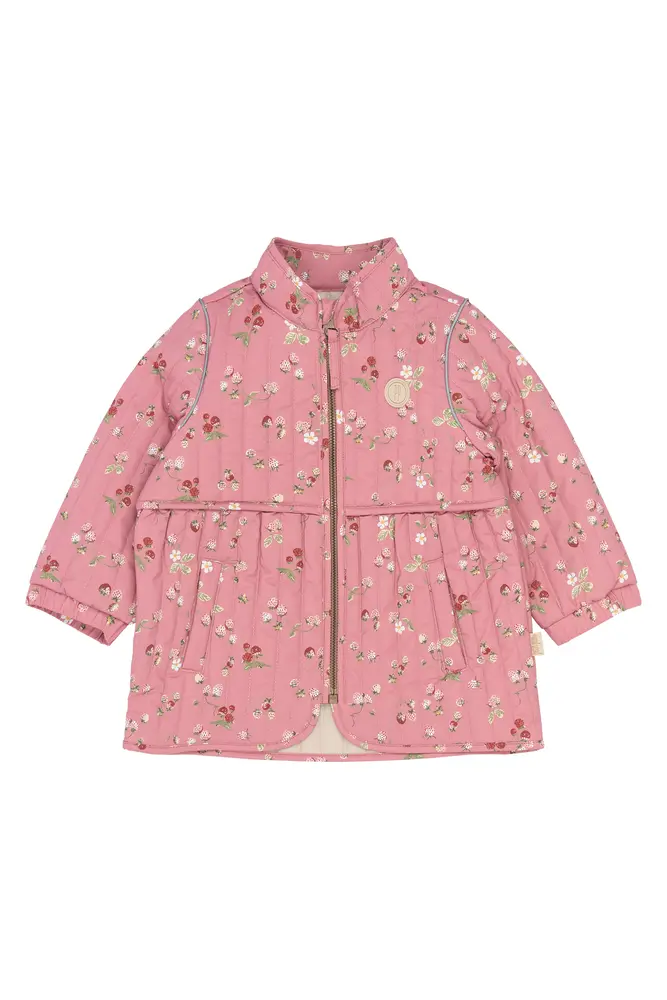 Ever Termo Jacka - Dusty Rose Strawberry AOP - 104 CM | Barnkläder - Toppar - Jacka | BabyMode