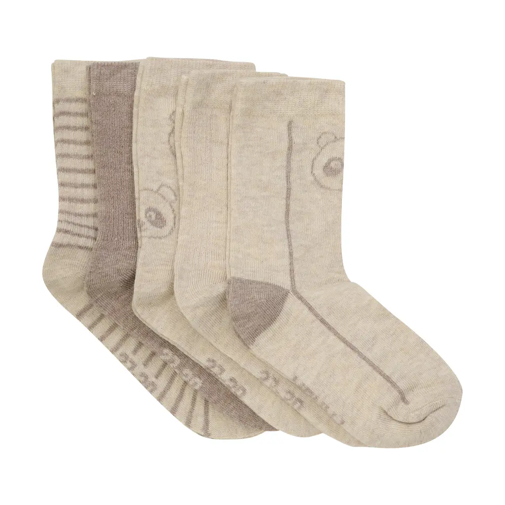 Mönstrade Strumpor 5-pack - Silver Mink - 15/18 | Barnkläder - Strumpor & strumpbyxor - Strumpor | BabyMode