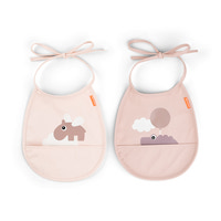 Haklapp Mini 2-pack - Happy Clouds Powder