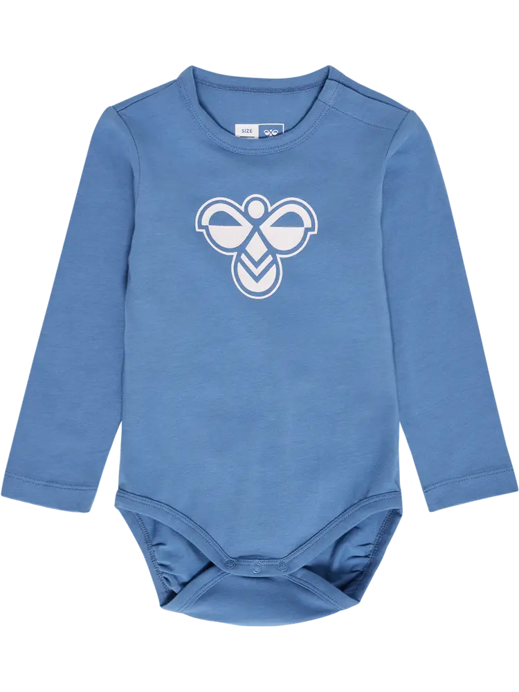 Långärmad Body Logo - Dutch Blue - 80 | Barnkläder - Bodys & overaller - Långärmad body | BabyMode